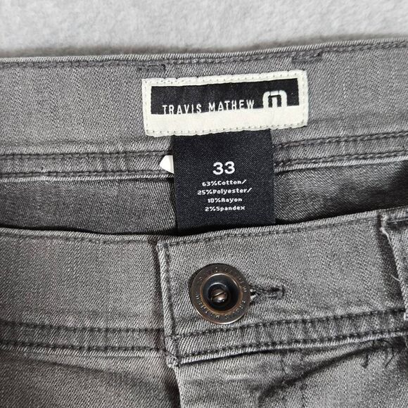 Travis Mathew Jeans 33x32 Gray Featherweight - Picture 4 of 10